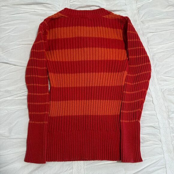 Y2K American Eagle Striped Sweater | Mall Rat Emo Scene Tumblr Brat Preppy Knit - Picture 3 of 3